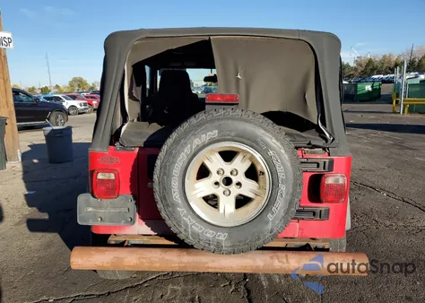 2006 Jeep Wrangler / Tj Sport из США, поврежденный, VIN 1J4FA49S36P785059